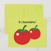 Red Tomato | Text hinzufügen Postkarte (Vorne/Hinten)