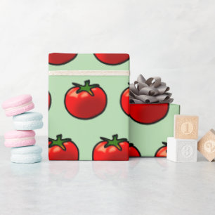 Red Tomato Whimsical Custom Art Geschenkpapier
