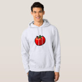 Red Tomato Whimsical Custom Art Hoodie (Vorne ganz)