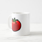 Red Tomato Whimsical Custom Art Kaffeetasse (Vorderseite Links)