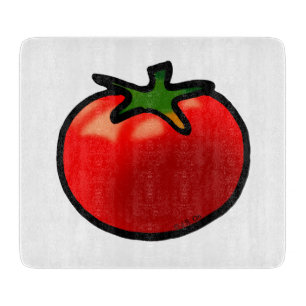 Red Tomato Whimsical Custom Art Schneidebrett
