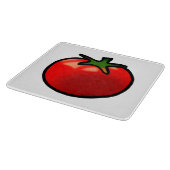 Red Tomato Whimsical Custom Art Schneidebrett (Ecke)