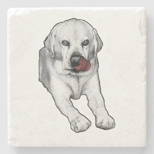 Red tongue, merry pause steinuntersetzer (Vorderseite)