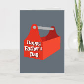 Red Toolbox Happy Vatertag Karte (Vorderseite)