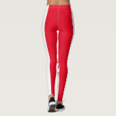 Red Top Qualität Weihnachten Leggings für Geschenk (Rückseite)
