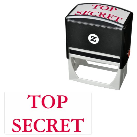 Red Top Secret Permastempel (Beispiel)