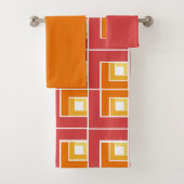 Red Topsy Turvy Badetuch Set (Insitu)