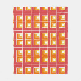 Red Topsy Turvy Fleecedecke