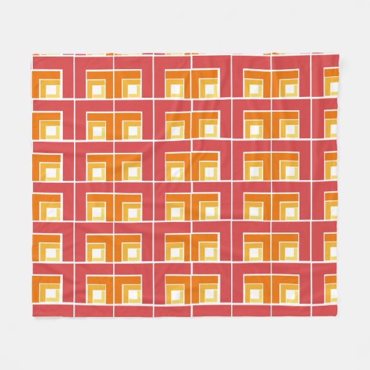 Red Topsy Turvy Fleecedecke (Vorderseite (Horizontal))