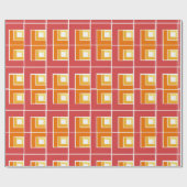 Red Topsy Turvy Geschenkpapier (Flach)