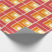 Red Topsy Turvy Geschenkpapier (Ecke)