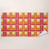 Red Topsy Turvy Strandtuch (Vorderseite)