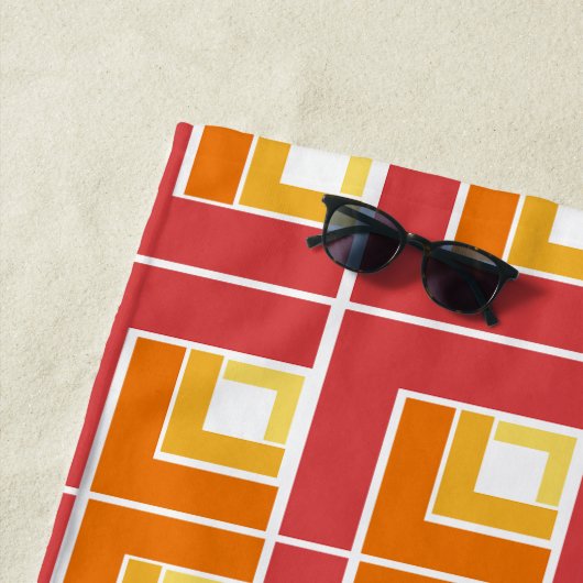 Red Topsy Turvy Strandtuch (Beispiel)