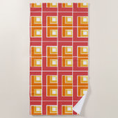 Red Topsy Turvy Strandtuch (Vorderseite)