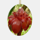 Red Torch Ginger Tropical Flower Fotografie Keramikornament (Rechts)