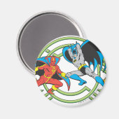 Red Tornado + Batman Magnet (Vorderseite/Rückseite)