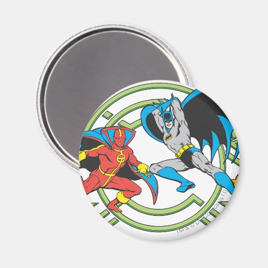 Red Tornado + Batman Magnet (Vorderseite/Rückseite)