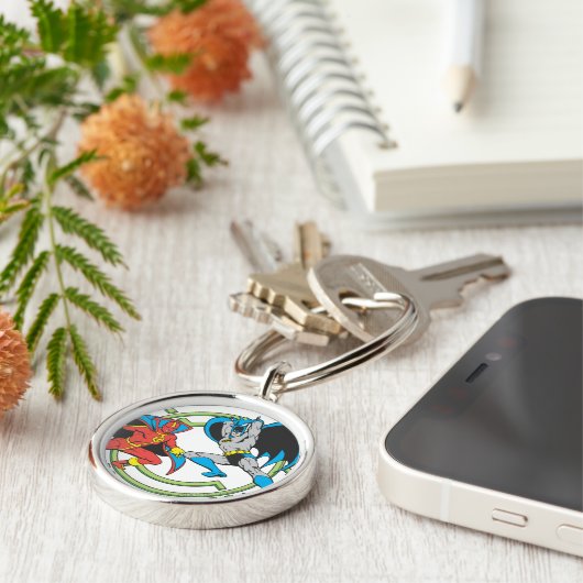 Red Tornado + Batman Schlüsselanhänger (Seite)