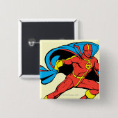 Red Tornado Cape Pose Button (Vorne & Hinten)