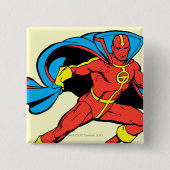 Red Tornado Cape Pose Button (Vorderseite)