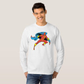 Red Tornado Cape Pose T-Shirt (Vorne ganz)