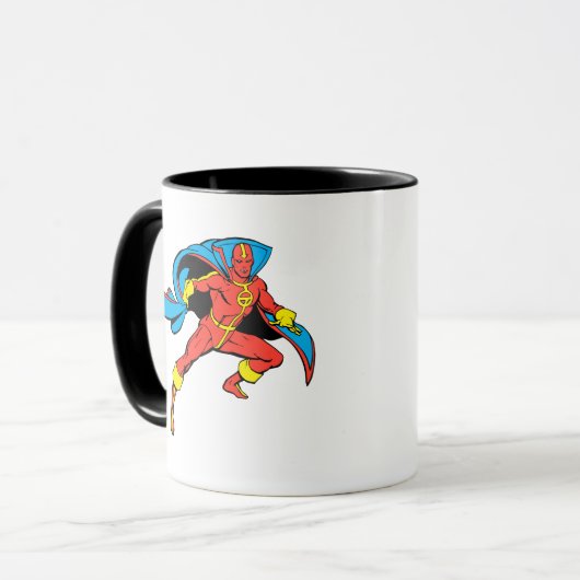 Red Tornado Cape Pose Tasse (Vorderseite Links)