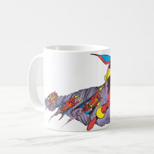 Red Tornado in Wind Motion Kaffeetasse (Vorderseite Links)