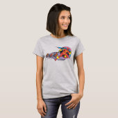 Red Tornado in Wind Motion T-Shirt (Vorne ganz)