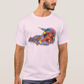 Red Tornado in Wind Motion T-Shirt (Vorderseite)
