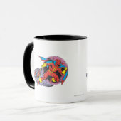 Red Tornado in Wind Motion Tasse (Vorderseite Links)