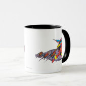 Red Tornado in Wind Motion Tasse (VorderseiteRechts)