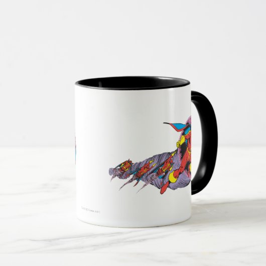 Red Tornado in Wind Motion Tasse (VorderseiteRechts)