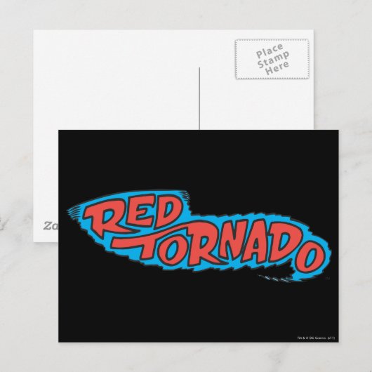 Red Tornado Logo Postkarte (Vorne/Hinten)