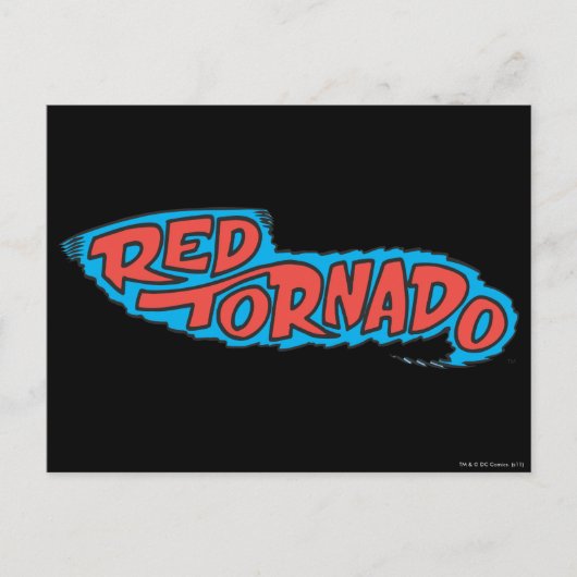 Red Tornado Logo Postkarte (Vorderseite)