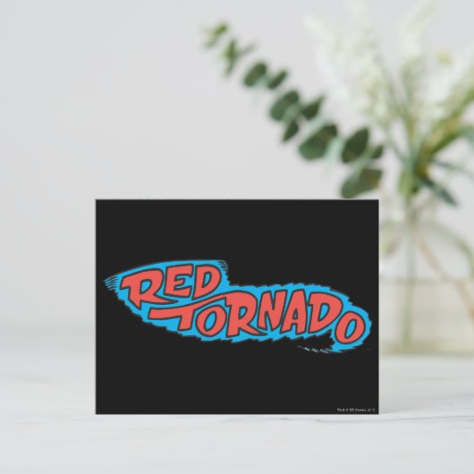 Red Tornado Logo Postkarte (Stehend Vorderseite)