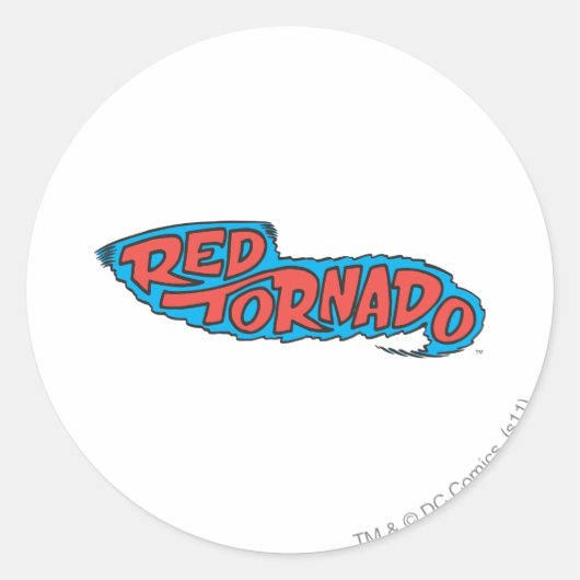 Red Tornado Logo Runder Aufkleber (Vorderseite)