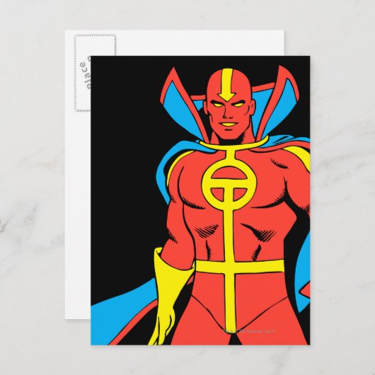 Red Tornado Pose Postkarte (Vorne/Hinten)