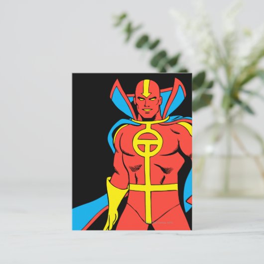 Red Tornado Pose Postkarte (Stehend Vorderseite)