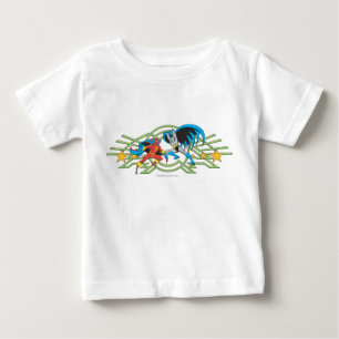 Red Tornado und Batman Baby T-shirt