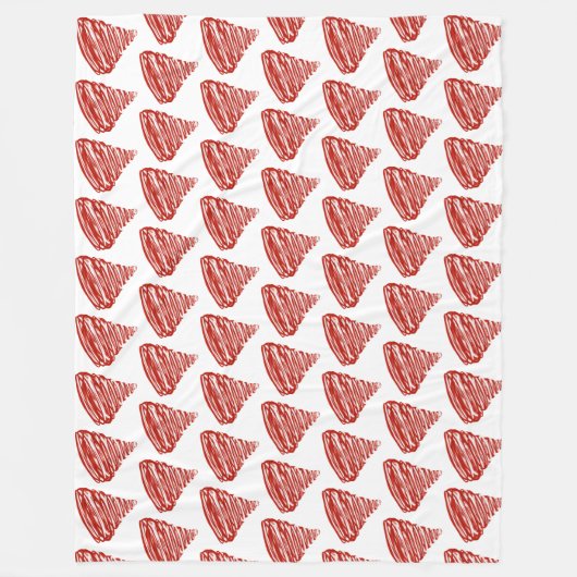 Red Tornadoes Muster Fleecedecke (Vorderseite)