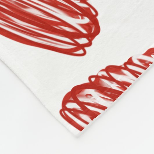 Red Tornadoes Muster Fleecedecke (Ecke)