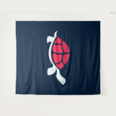 Red Tortoise Wandteppich (Vorderseite (Horizontal))