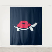 Red Tortoise Wandteppich (Vorderseite)