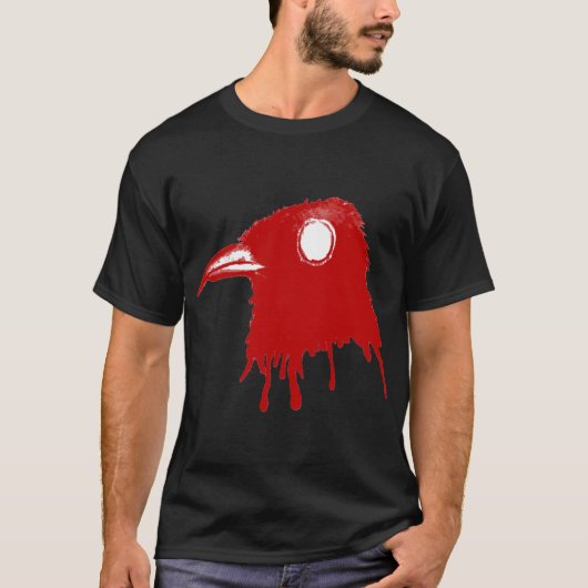 [Red_Toxic_Crow] - Schwarzes T-Shirt (Vorderseite)