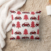 Red Toy Car Weihnachtsbaum Kissen (Decke)