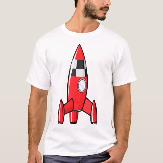 Red Toy Rocket T-Shirt (Vorderseite)