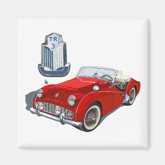 Red TR3 Magnet (Vorne)