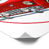 Red TR3 Poster (Ecke)
