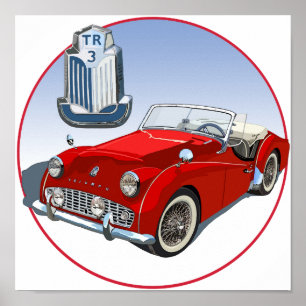 Red TR3 Poster