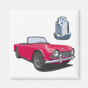 Red TR4 Magnet